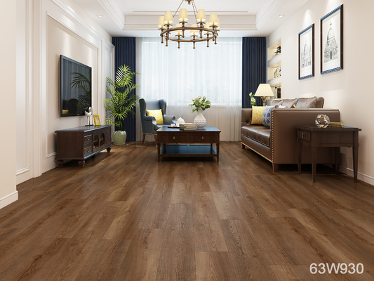 6mm Thickness 100 % Waterproof SPC Vinyl Flooring , Wood Texture PVC Vinyl Flooring