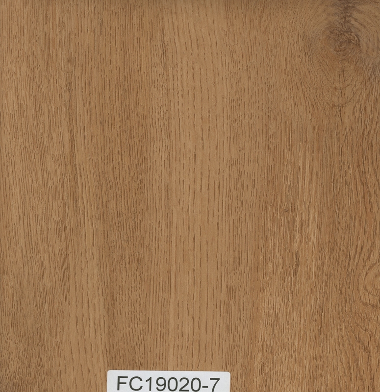 Plastic Wood Look Tile Flooring , UV Coating Glue Down Vinyl Plank Flooring