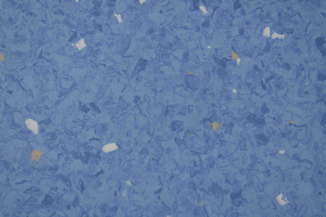 Indoor Homogeneous PVC Flooring 2mm Thickness Heavy Duty Commercial Flooring