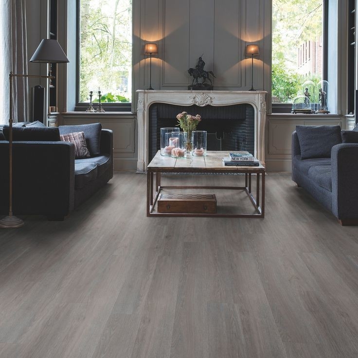 Wood Vinyl Click System Flooring For Residential / Commercial , 5mm Thickness