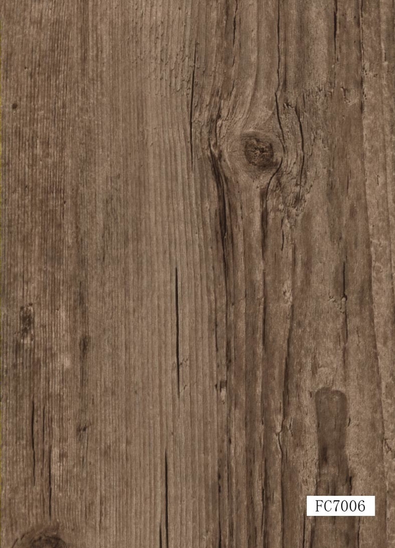 Wood Vinyl Click System Flooring For Residential / Commercial , 5mm Thickness
